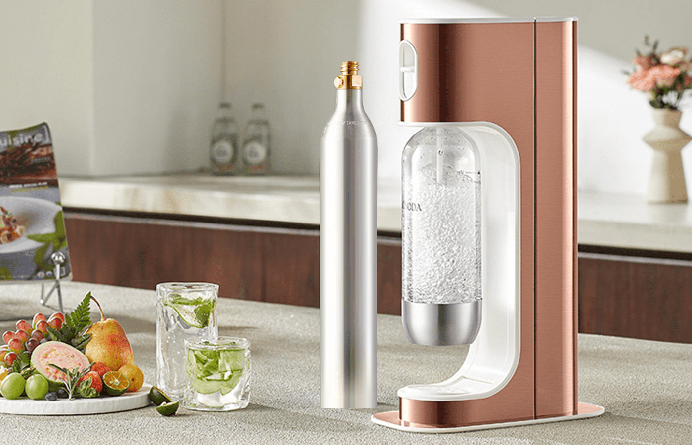 OASIS IMPEX food-grade CO2 gas supply with commercial beverage equipment